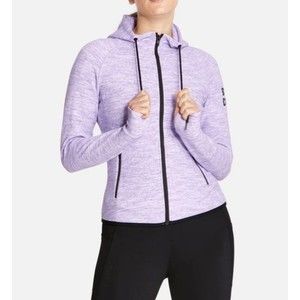 Gym + Coffee Lilac Fleck Hoodie NWT